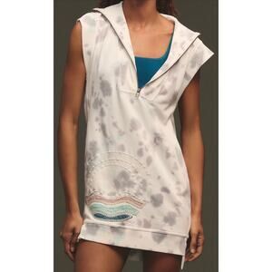 Daily Practice by Anthropologie Embroidered Sleeveless Tunic Sweatshirt